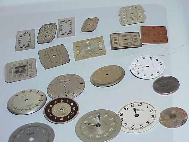 18 Assorted Wrist Watch Dials for Steampunk or Altered Art Projects parts rep K