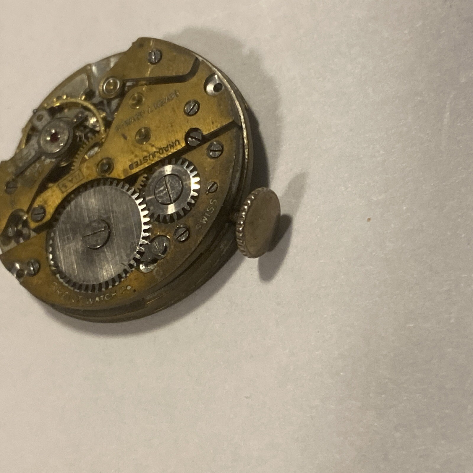 Grant Watch Co. Movement 7 Jewel Parts/Repair AS 1002 A Schild 1002 11 AS