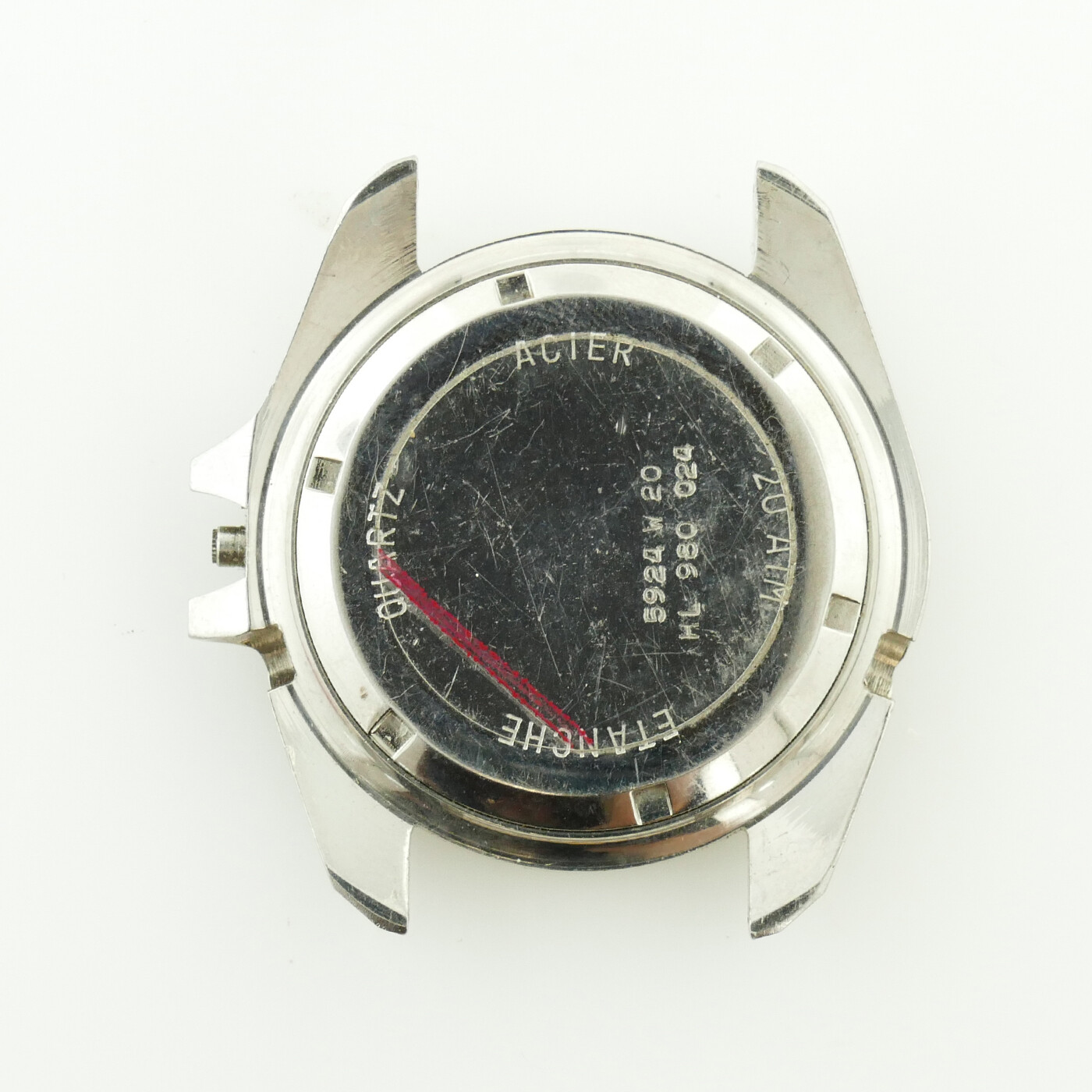 TAG HEUER DIVER HL 980.024 STAINLESS STEEL CASE FOR PARTS OR REPAIRS