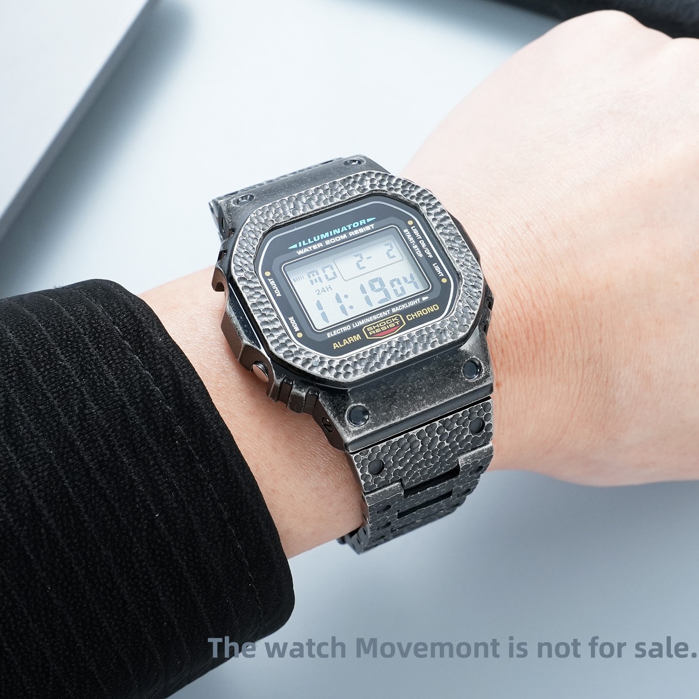 For Casio DW5600 GW-B5600 Modified Stainless Steel Watch Strap Titanium Case Men