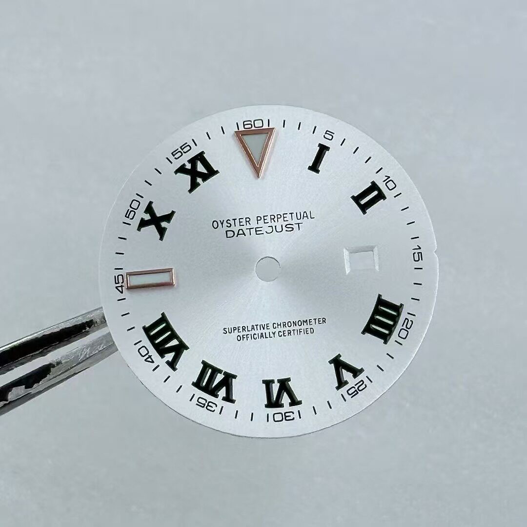 24.5mm Sun Pattern Roman Watch Dial Green Luminous for NH05 Movement Watch Parts