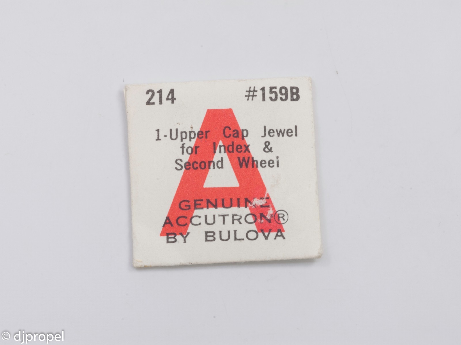 Vintage ORIGINAL Bulova Accutron 214 Part #159B Cap Jewel for Index Wheel