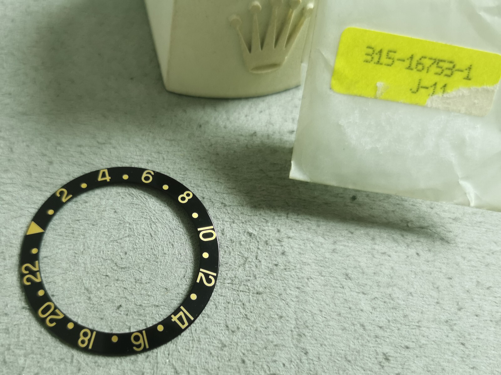 Rolex 315-16753-1 J-11 Gmt Master Black Bezel 1675 16753 New