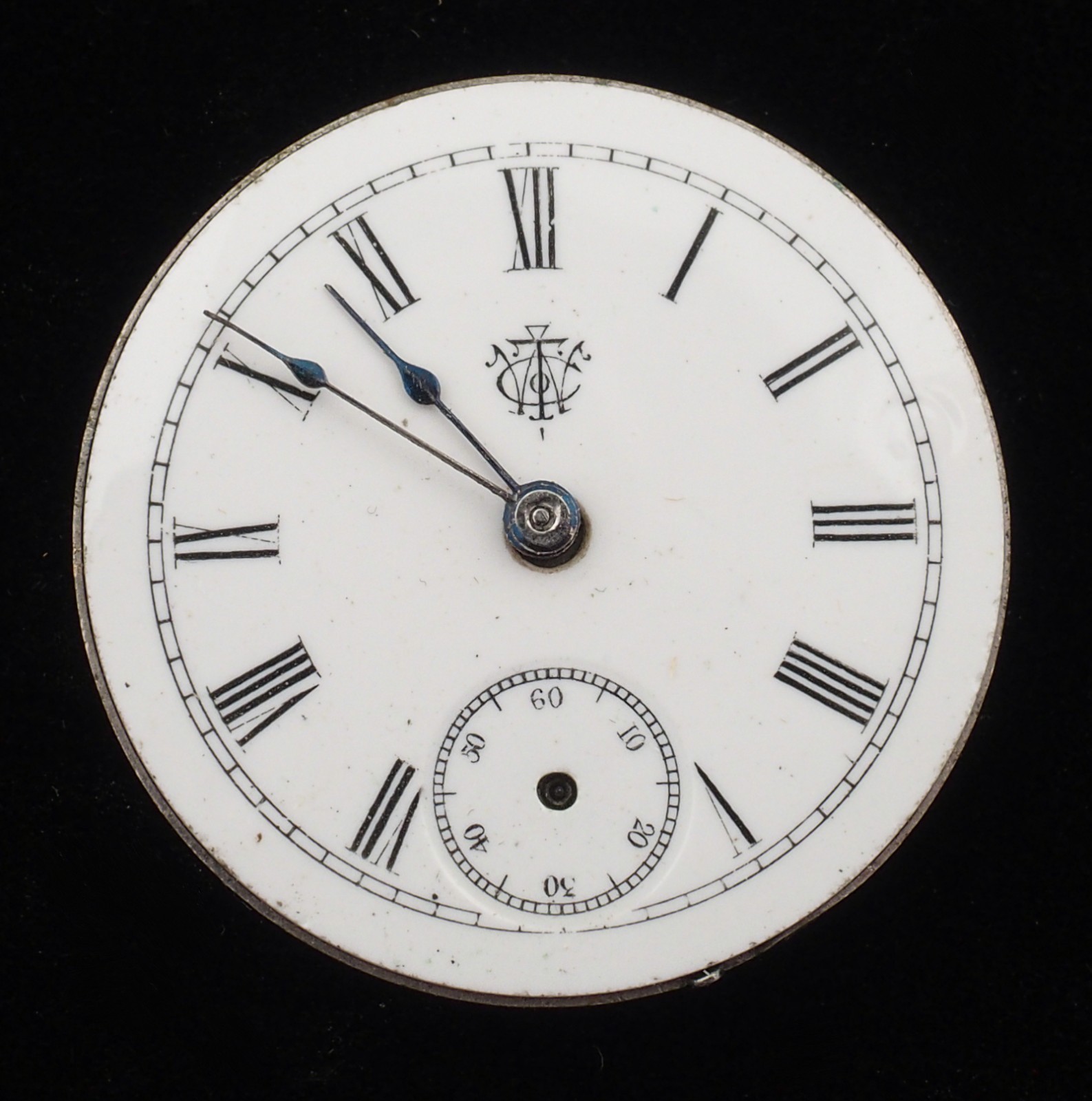 Trenton 3/0s 7J HC Grade 90 Pocket Watch Movement for Parts or Repair #F140