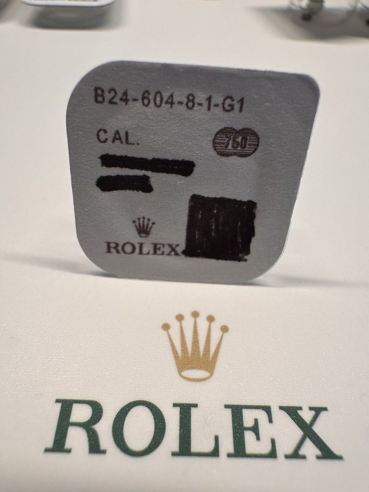 Genuine Rolex Crown With Gasket 24-604-8 18YG 116138 116203 116233 116238