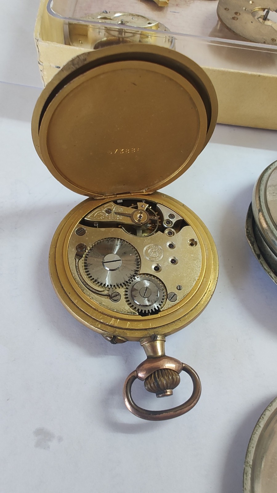 Antique Roskopf Patent Wille Frères Watch Parts Lot – Movements Dials Cases