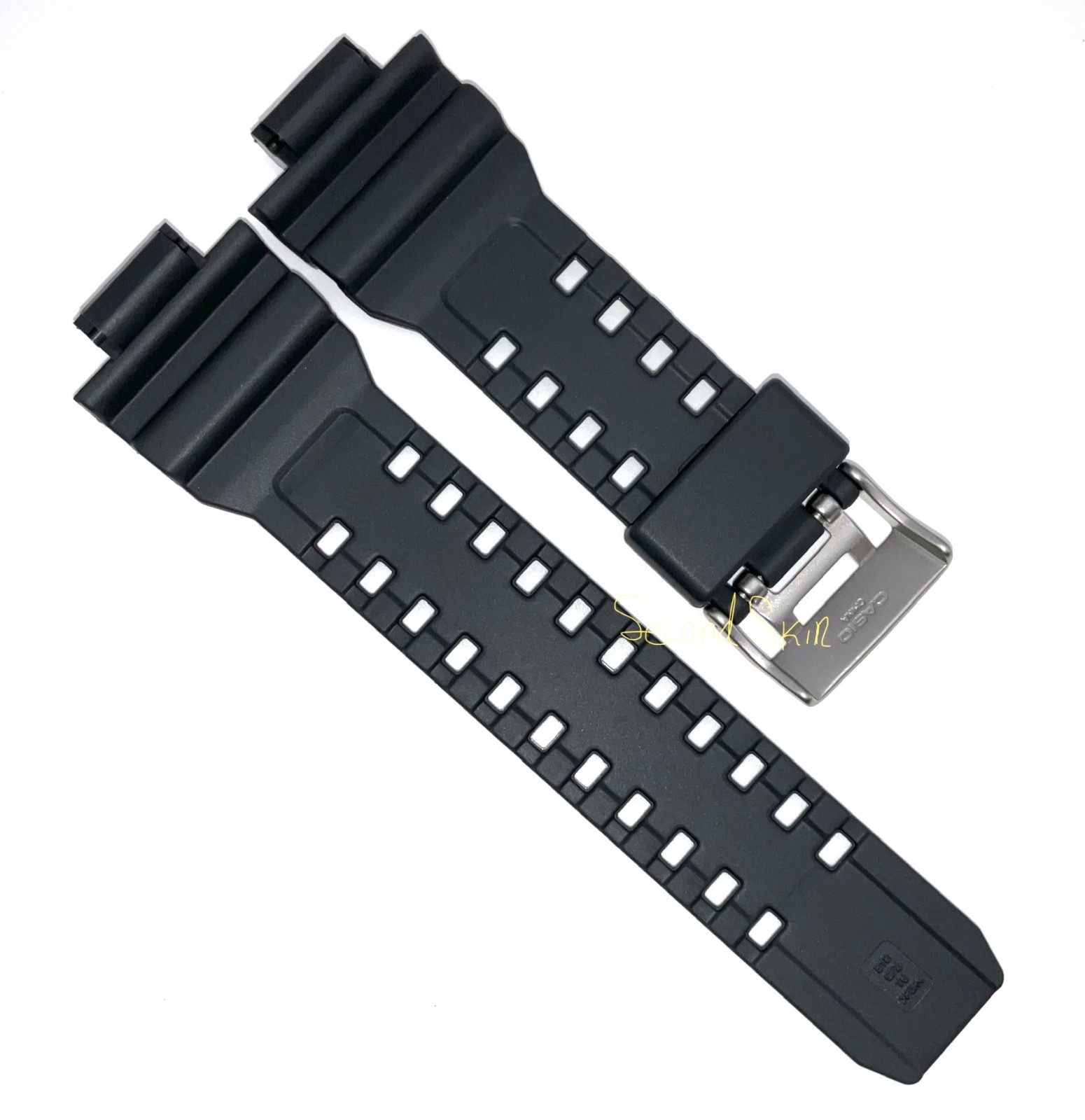 Genuine Casio G-Shock Gray Watch Band Rubber Strap GD-350-8 + Pins