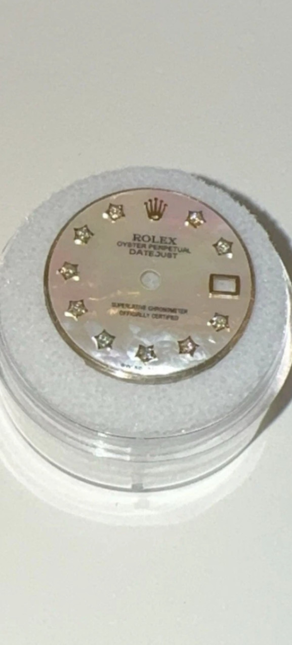 Rolex Ladies Datejust/President Custom MOP STAR Diamond Dial For 26mm Watch