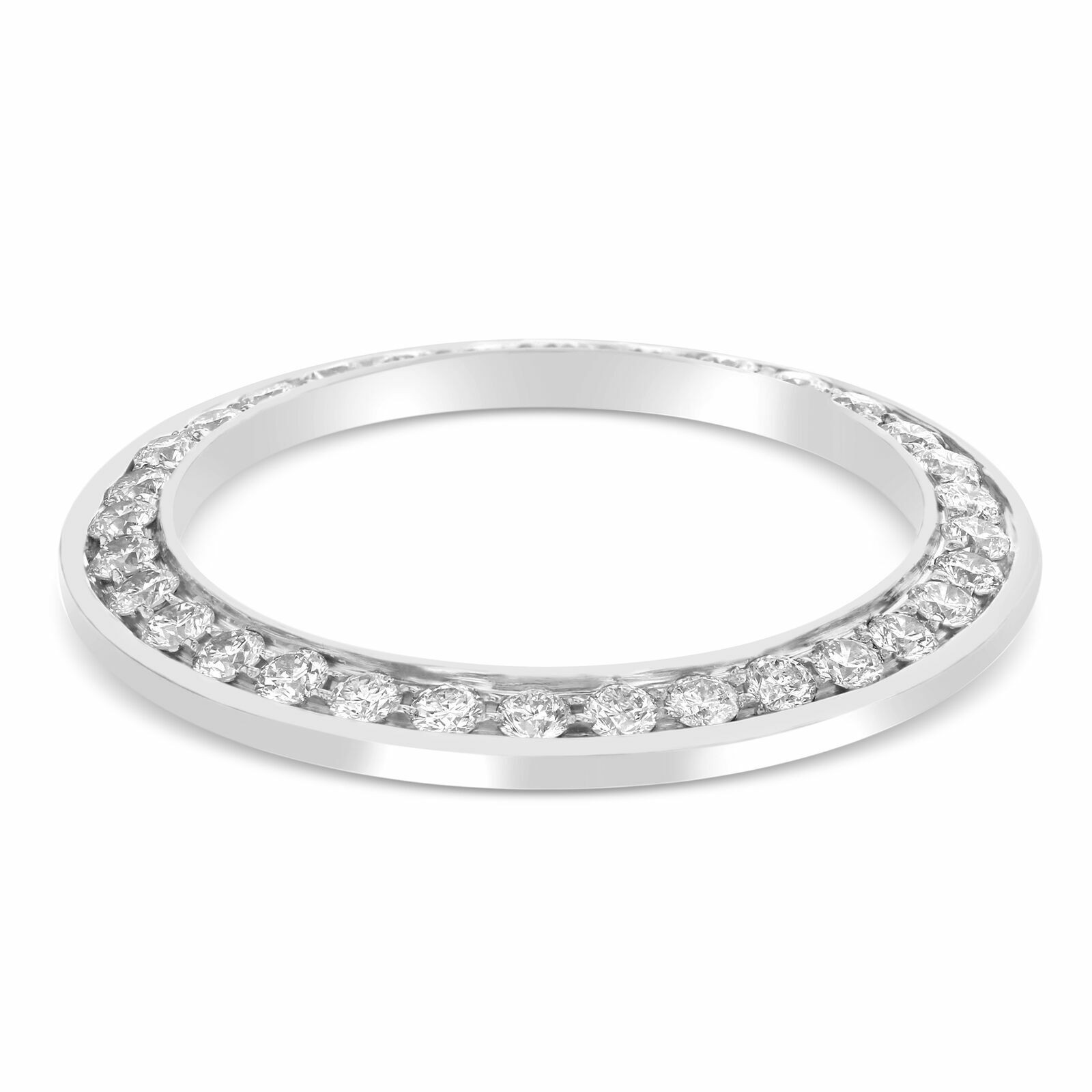 MIDSIZE 2CT BEAD SET NATURAL DIAMOND BEZEL 14KW FOR ROLEX 17824, 68240, 68274