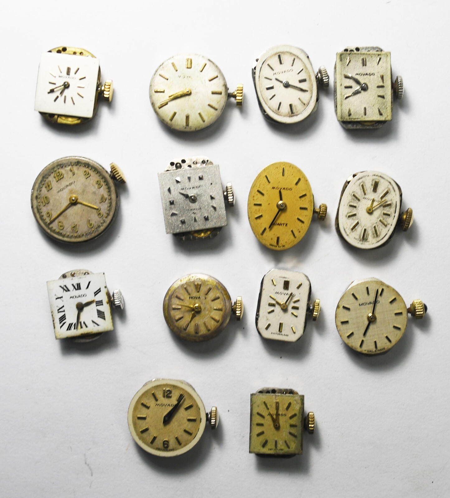 14pc Vintage Women’s Movado Wristwatch Movements 1022 7546 0460 5582 Zenith