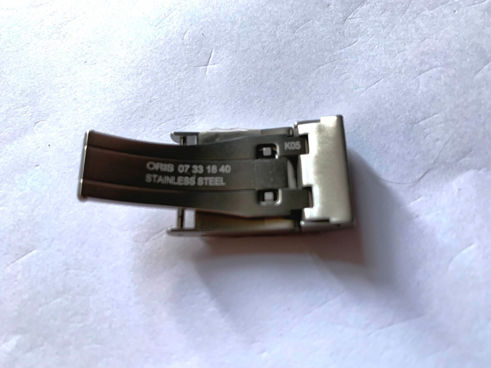 Genuine ORIS 18mm stainless steel clasp buckle for leather band strap bracelet