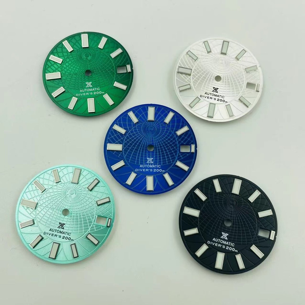 NH35 dial 28.5mm black blue green watch dial luminous dial fit NH35/36 movement