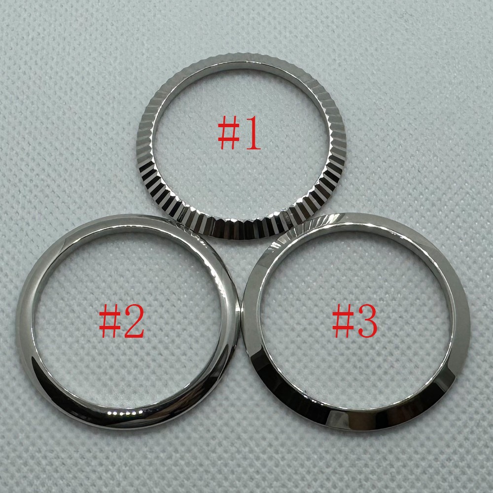 Watch Parts Stainless Steel Bezel Fit 36mm/39mm Case Silver Rose Gold Black