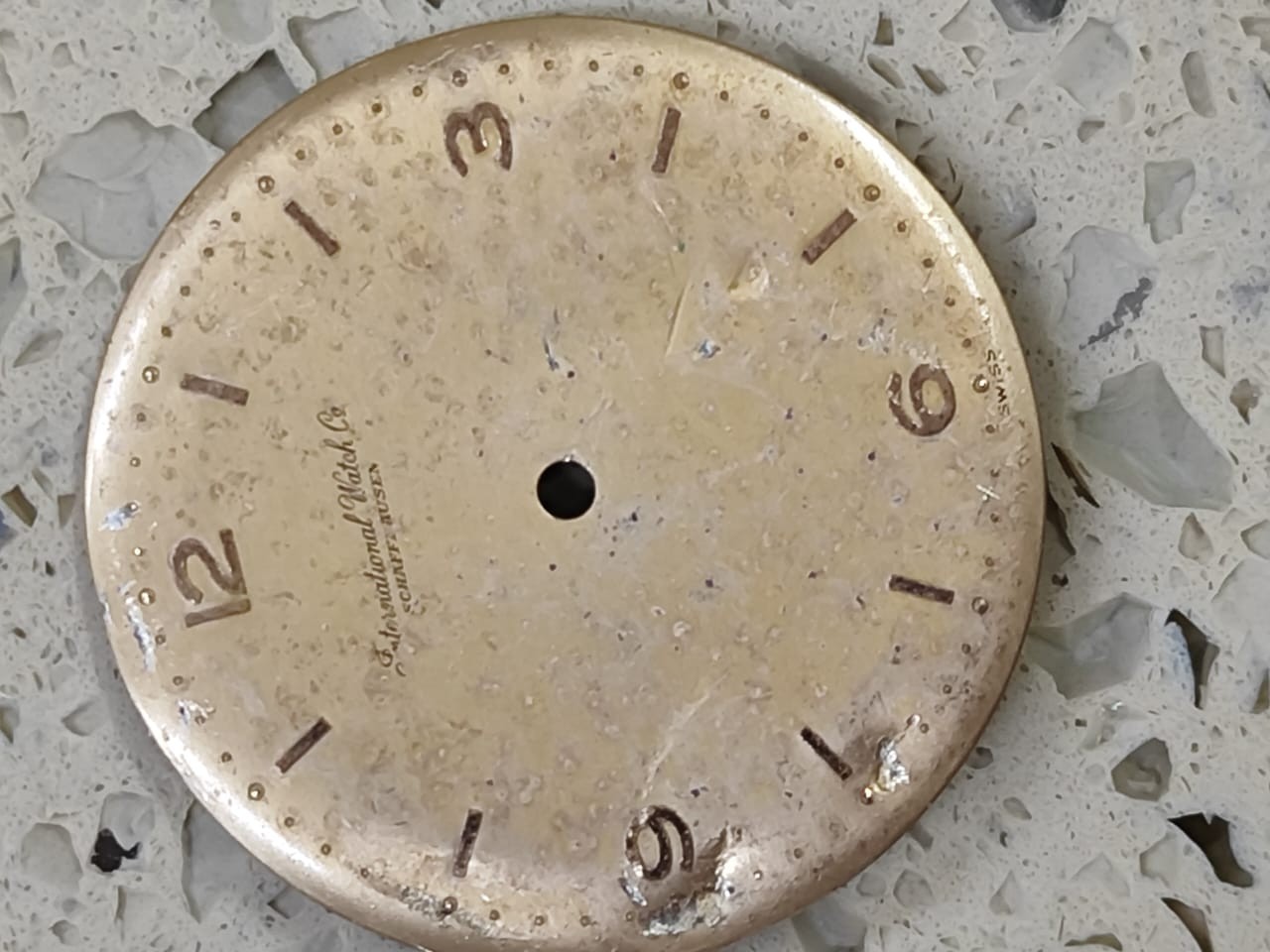 Vintage IWC Schaffhausen Cal C 89 Part Dial gold 30.5mm Z