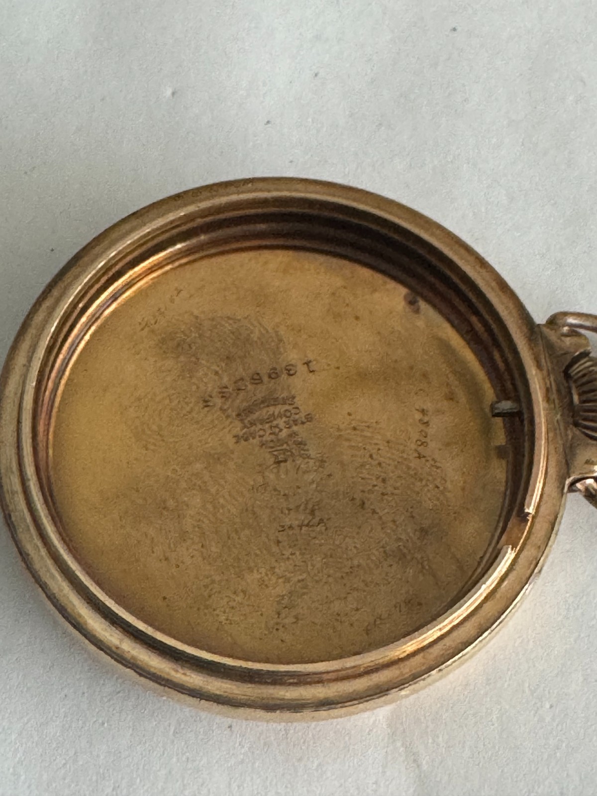 VINTAGE 16 SIZE STAR W.C. CO. POCKET WATCH CASE PENDANT & LEVER SET