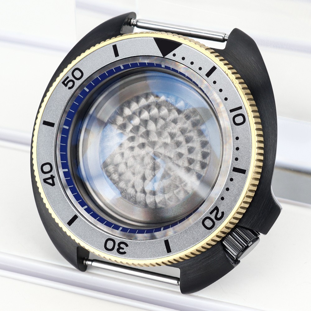 FEIYASHI 38mm Brushed Steel Watch Case Sapphire Willard Style For Seiko NH35 36
