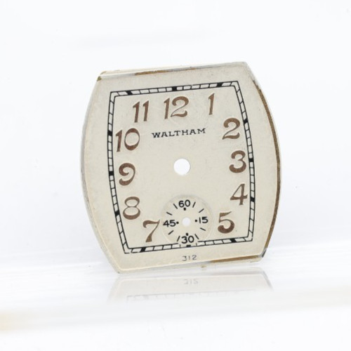 WALTHAM ART DECO WRIST WATCH METAL DIAL 26.54×26.56mm (KU)