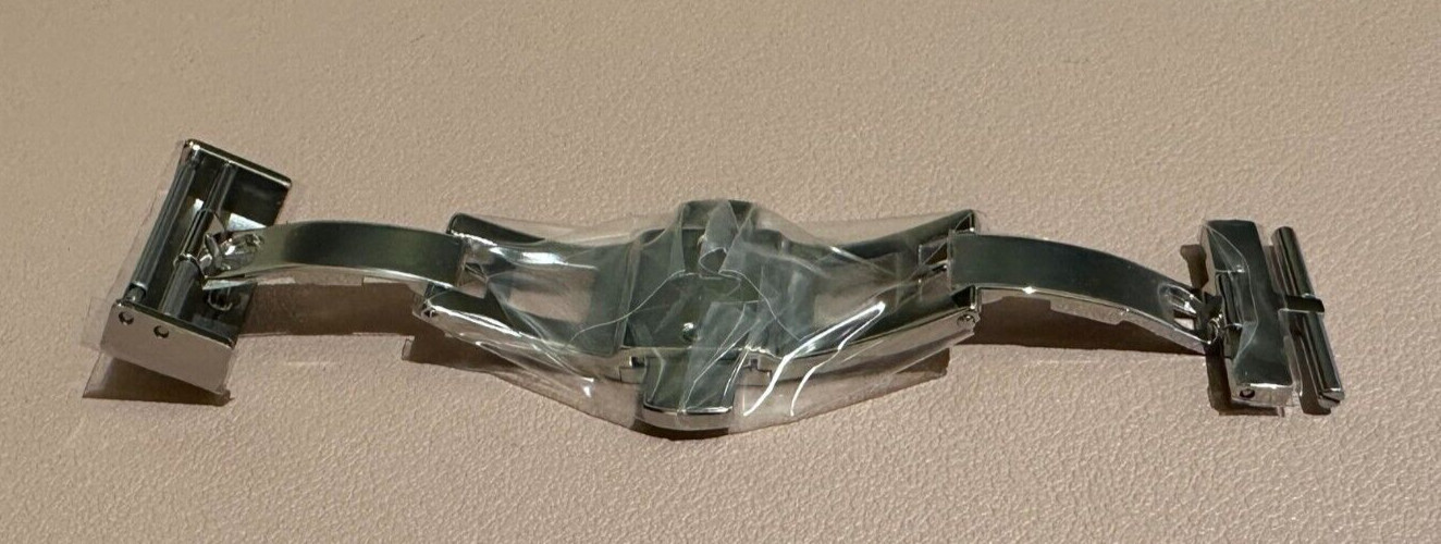 Hirsch Pusher Buckle Deployant Deployment Folding Clasp Stainless Steel 18mm