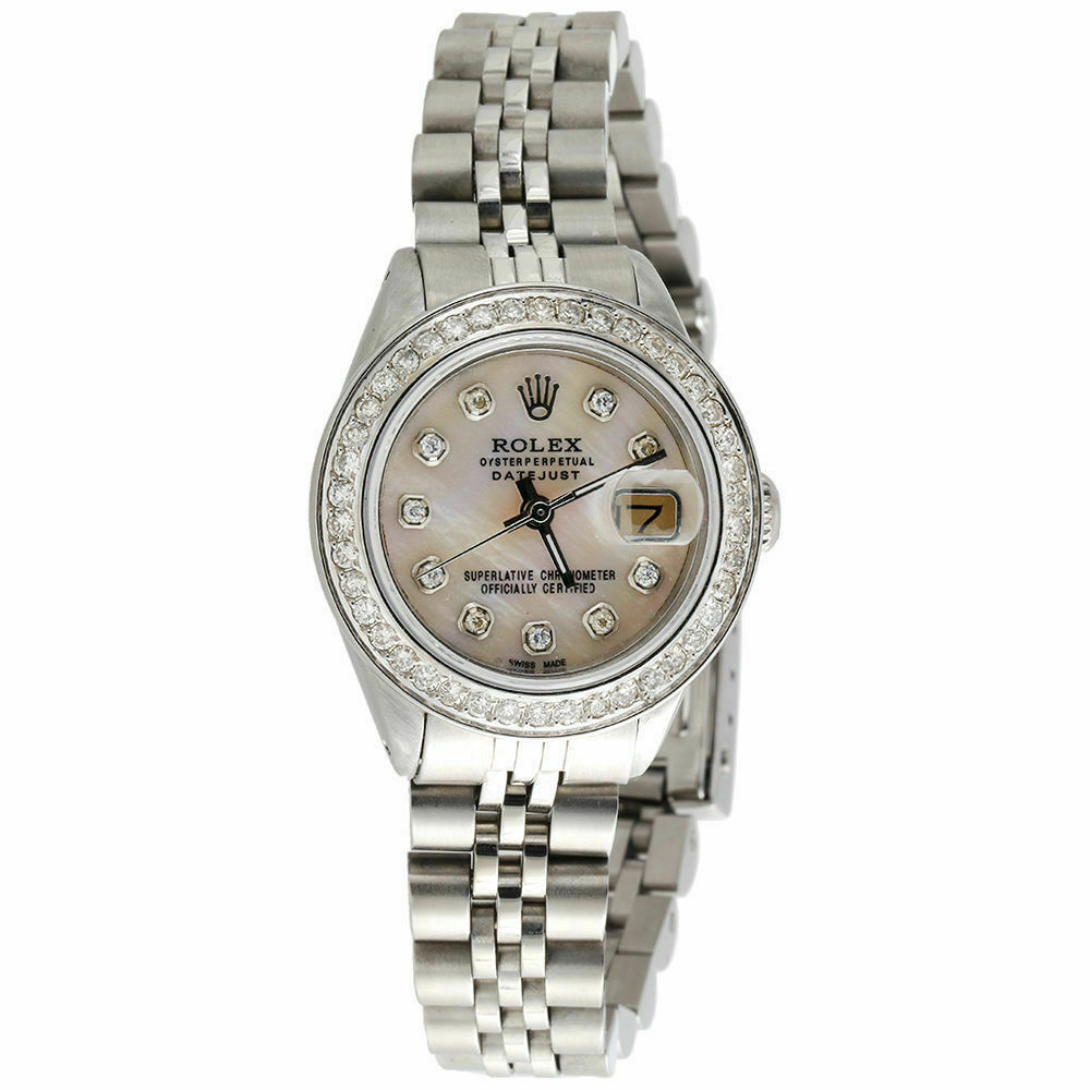 Custom Diamond Bezel to Fit Rolex DateJust 26mm Watches ONLY Round Cut 1 CT.