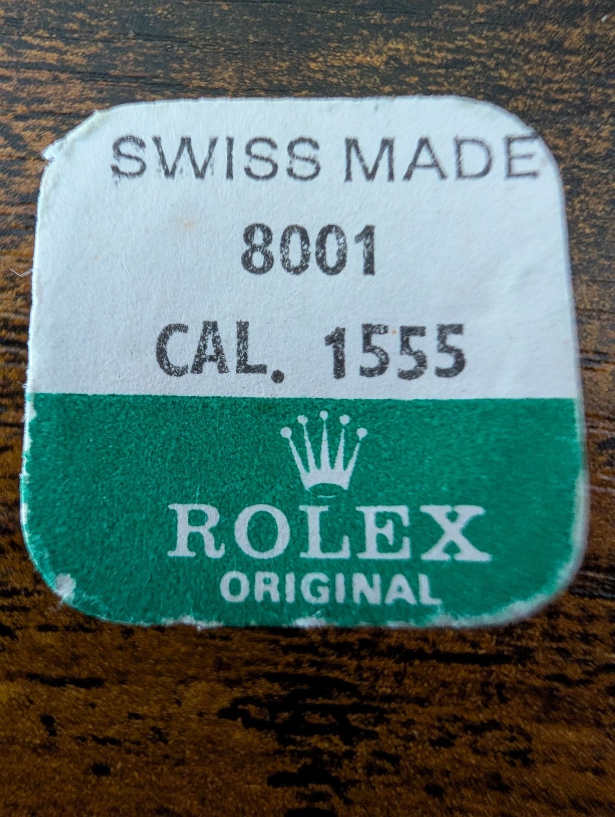 ROLEX-CENTER WHEEL WITH CANNON PINION-FACTORY SEALED-CAL 1555 PART 8001