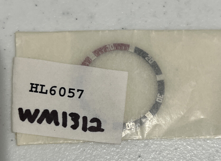 Tag Heuer Aluminum Ring Bezel Insert Black/Red Original For 2000 Sport WM1312