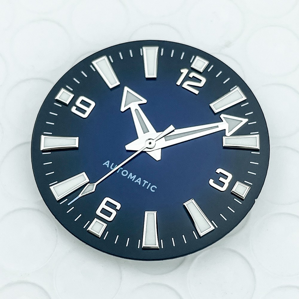 33mm Orange Gradient Dial for NH38A with BGW9 Lume and No Date Window Hands