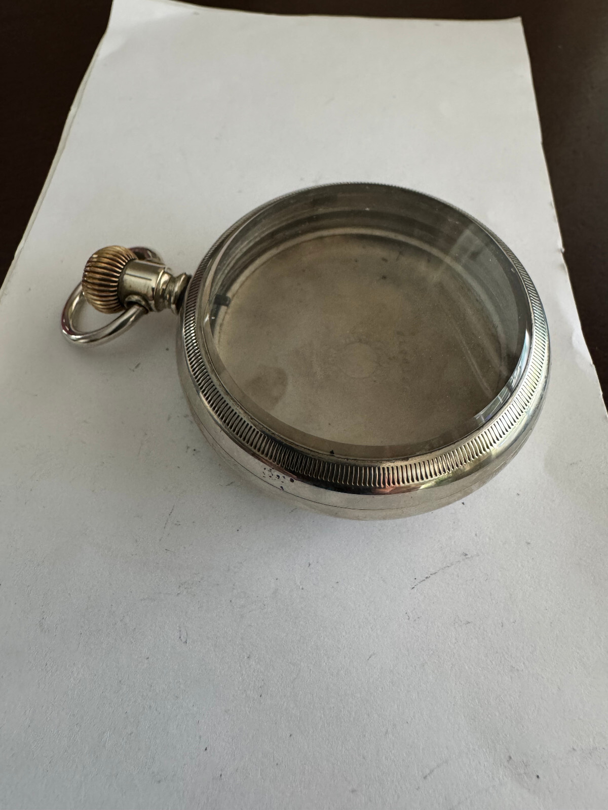 VINTAGE 18 SIZE FAHY’S NO.1 ORESILVER POCKET WATCH CASE PENDANT AND LEVER SET