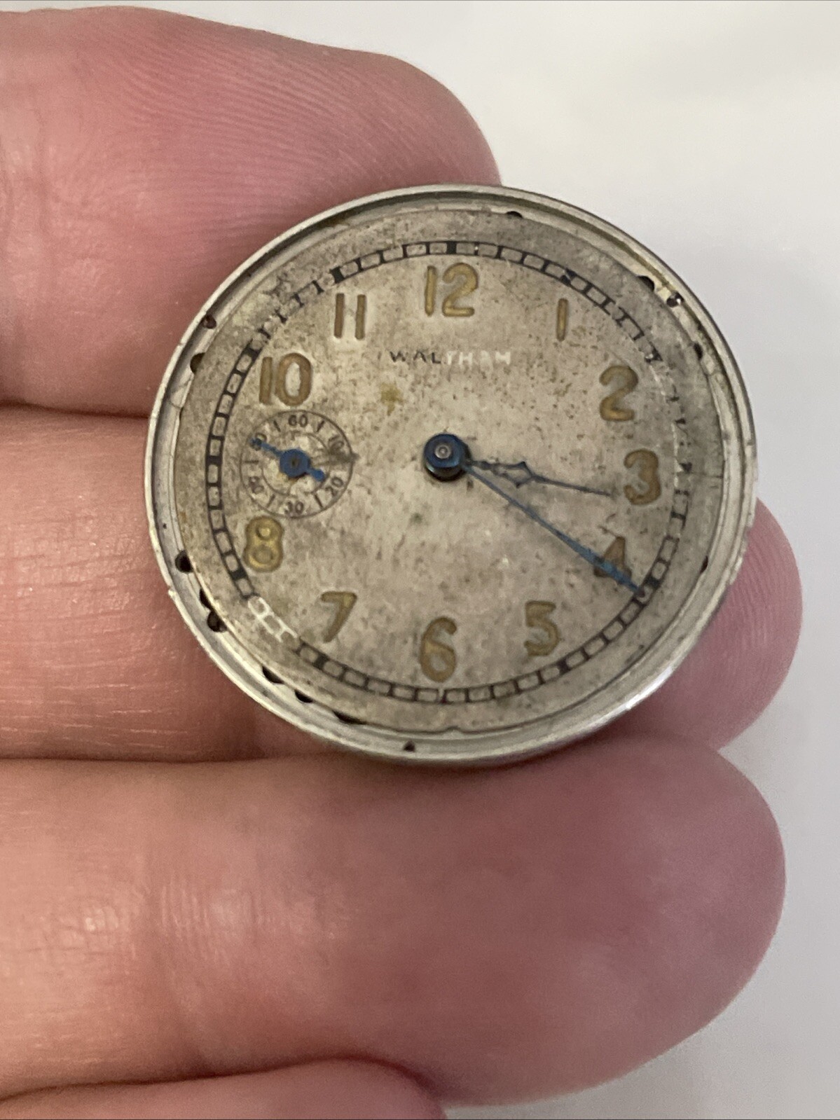 Waltham Watch Movement Grade 110 Size 0s 7j For Parts Or Repair