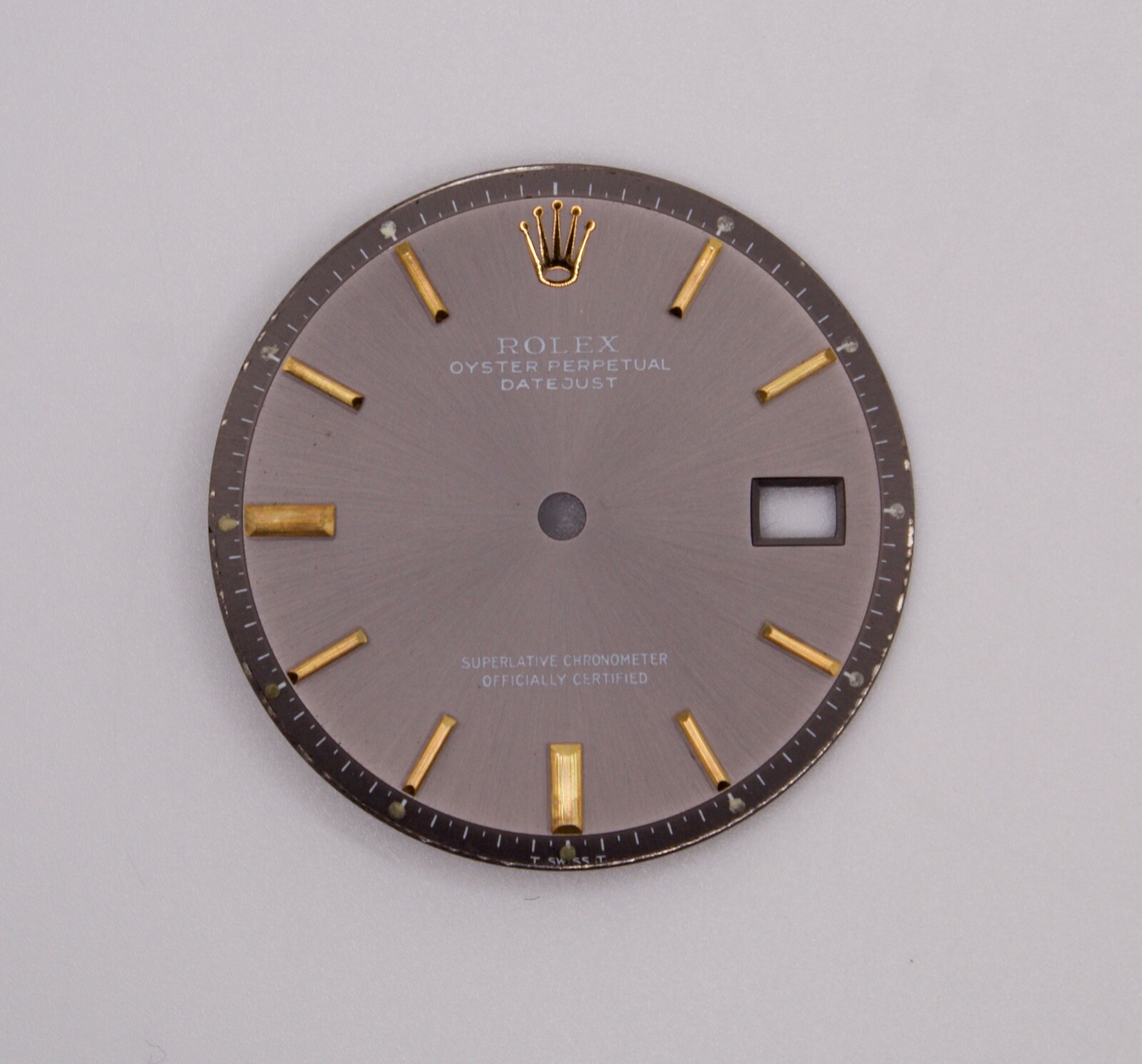 ORIGINAL Rolex Dial 36mm Datejust Blue Two Tone YG w Date 1601/1603