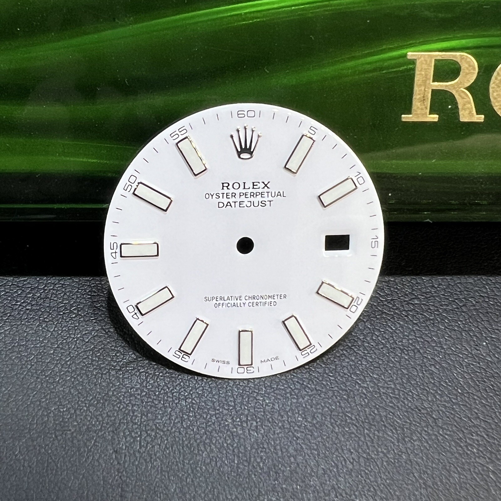 Original Rolex Dial DateJust 2 Men’s 41mm Ivory Stick Index 116334/116300