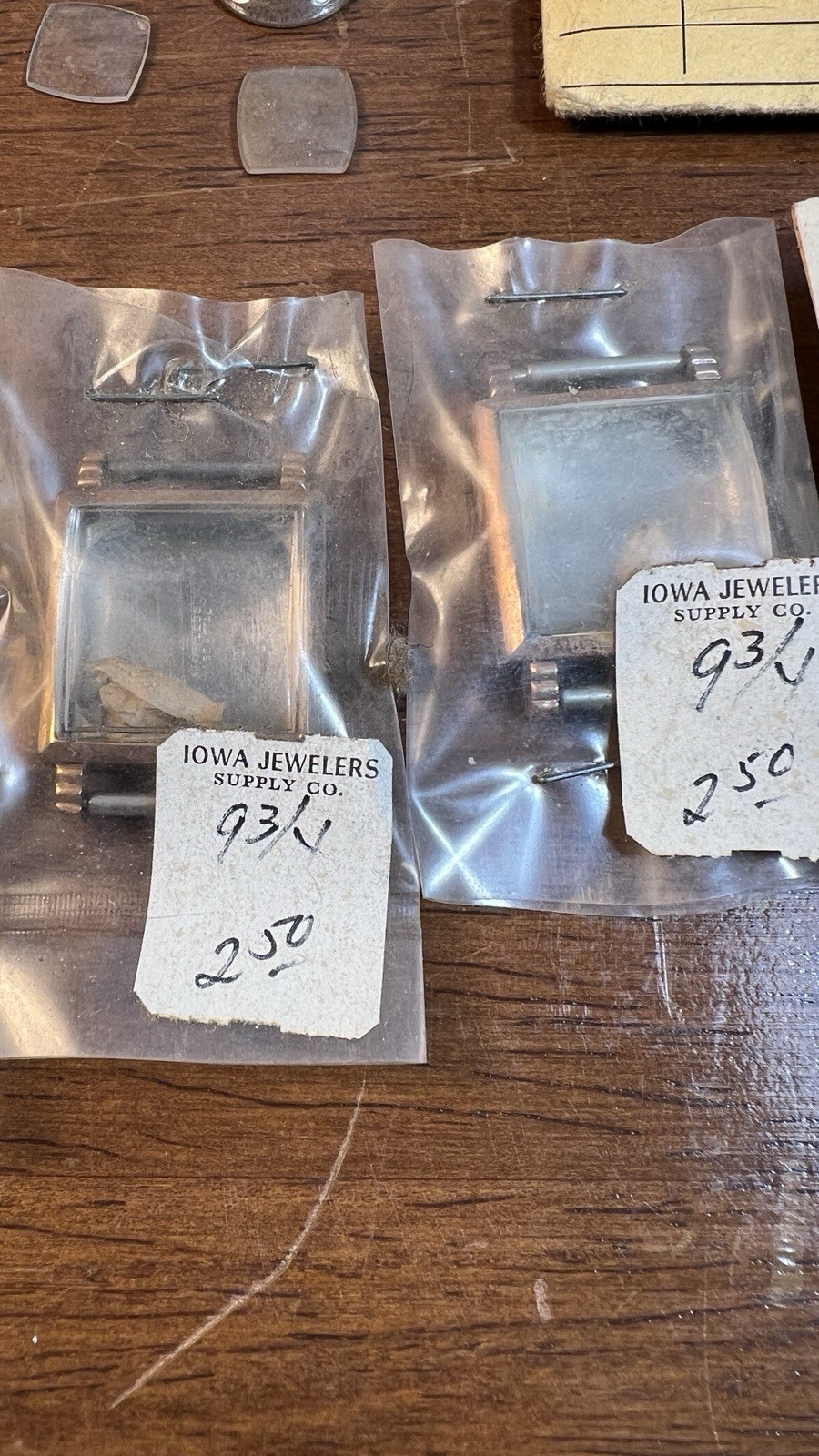 Watchmaker Repair Lot 26 Crystals 6 Cases NOS Glass BB WC Hamilton Seiko 4 Bands
