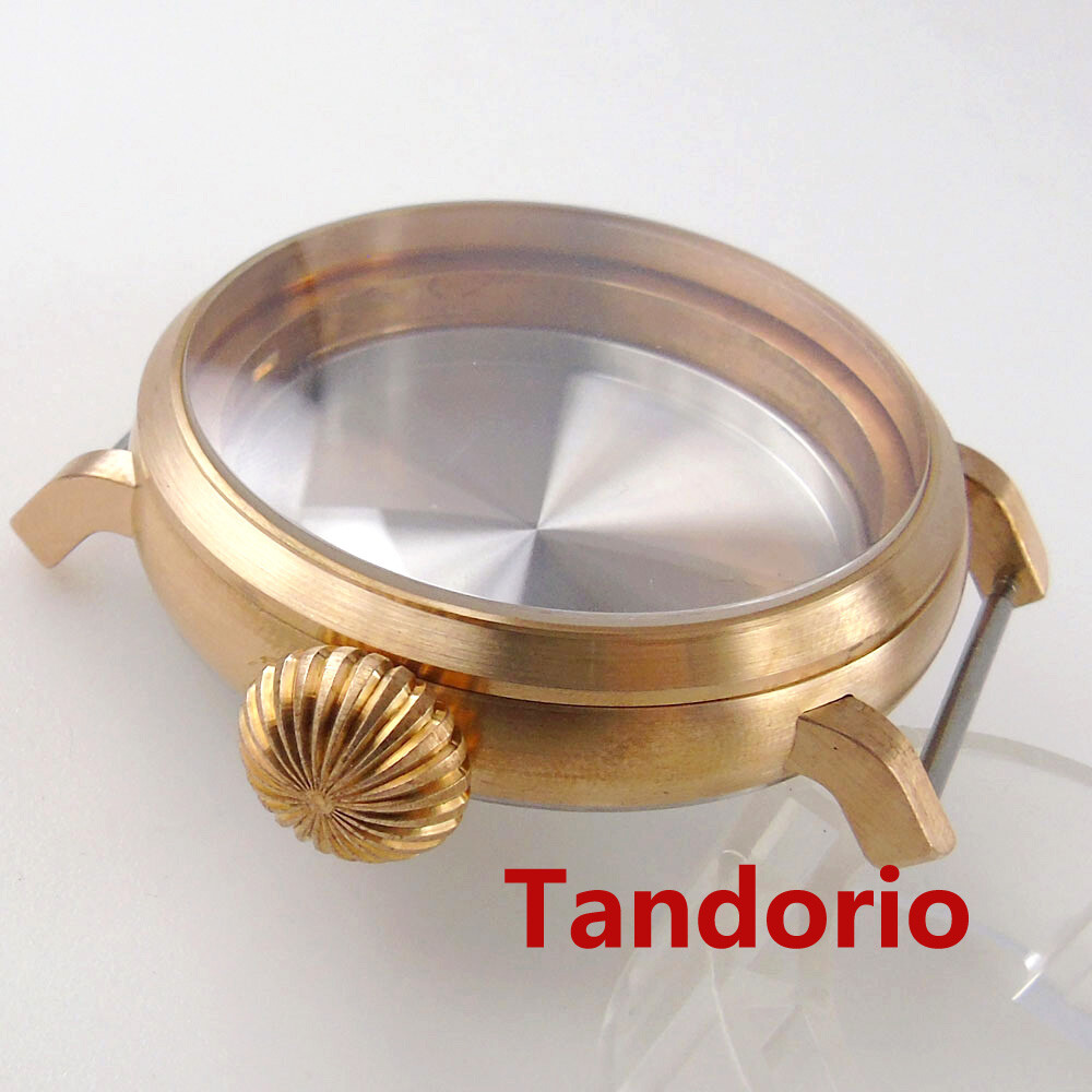 46mm Solid Cusn8 Bronze/Stainless Steel Watch Case fit NH34 NH35 ETA 2824 PT5000