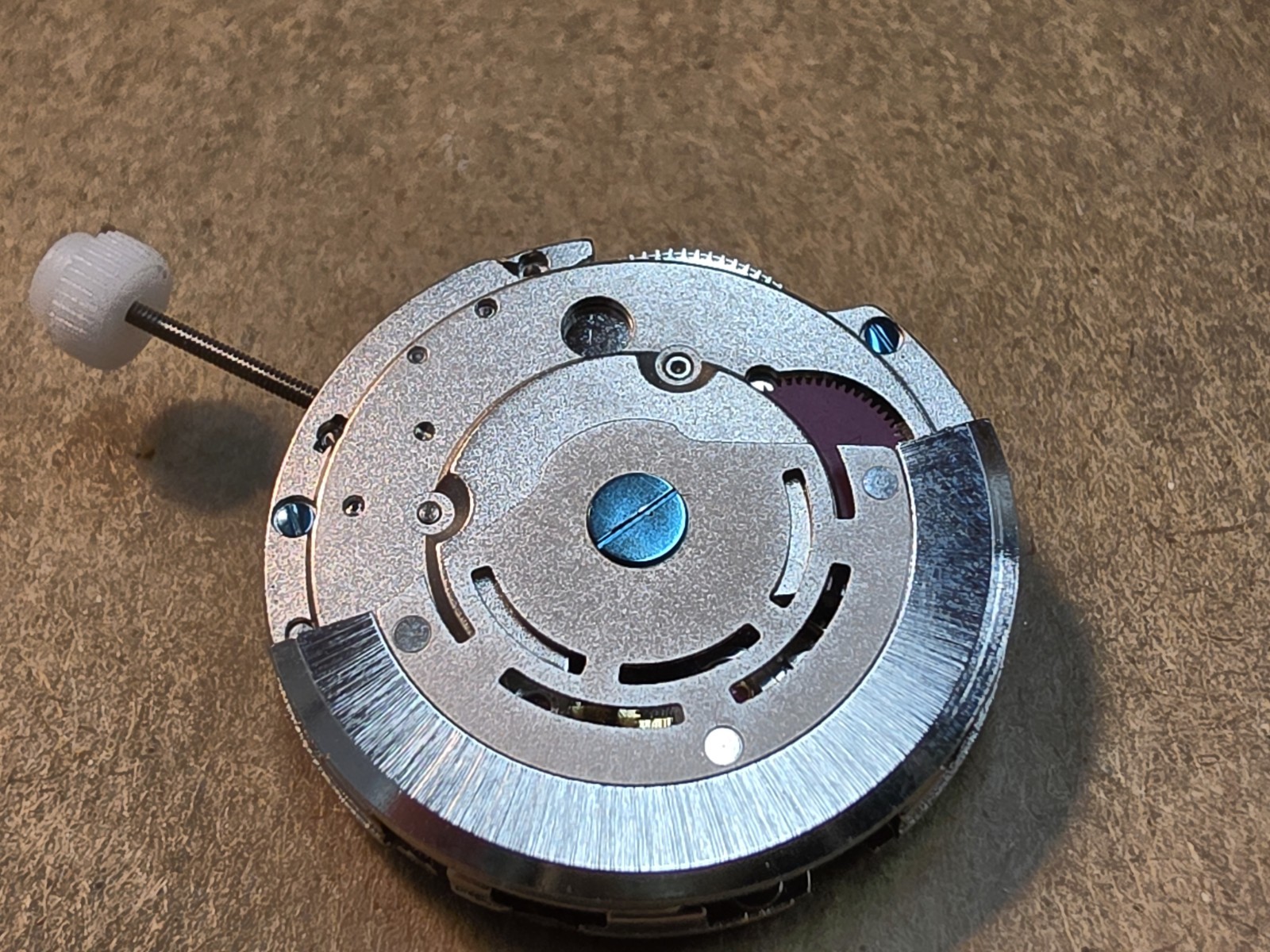 NOS Date GMT Automatic Watch Movement With 30.5mm Dial & 4 Hands