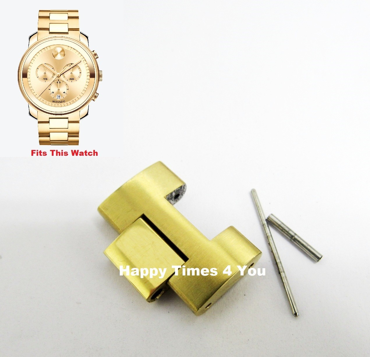 Movado Bold Mens Gold Watch 3600278 Sizing Link MB.01.1.34.6136