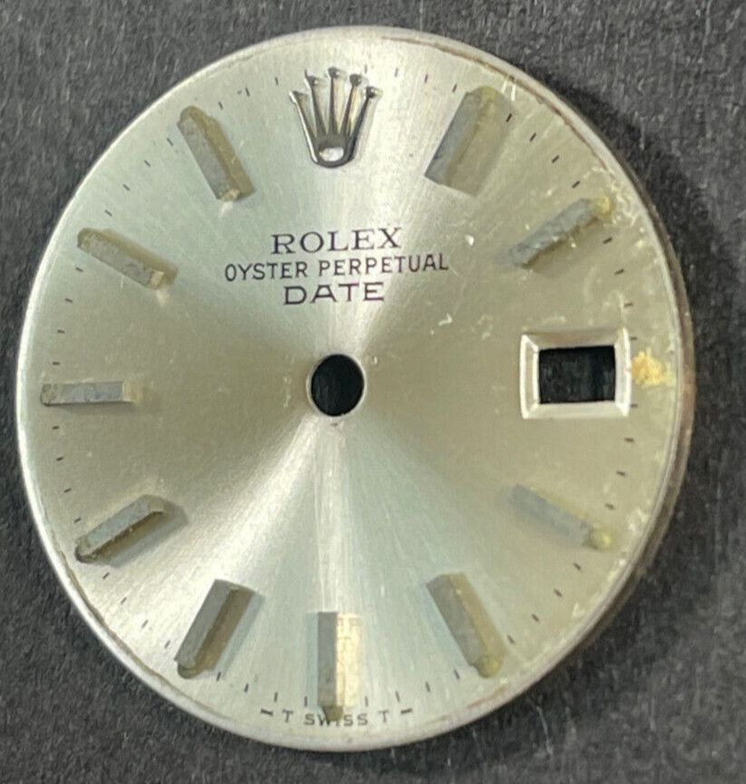 Vintage Rolex Oyster Perpertual Date Watch Dial For 26mm Case 6517 6519 6917