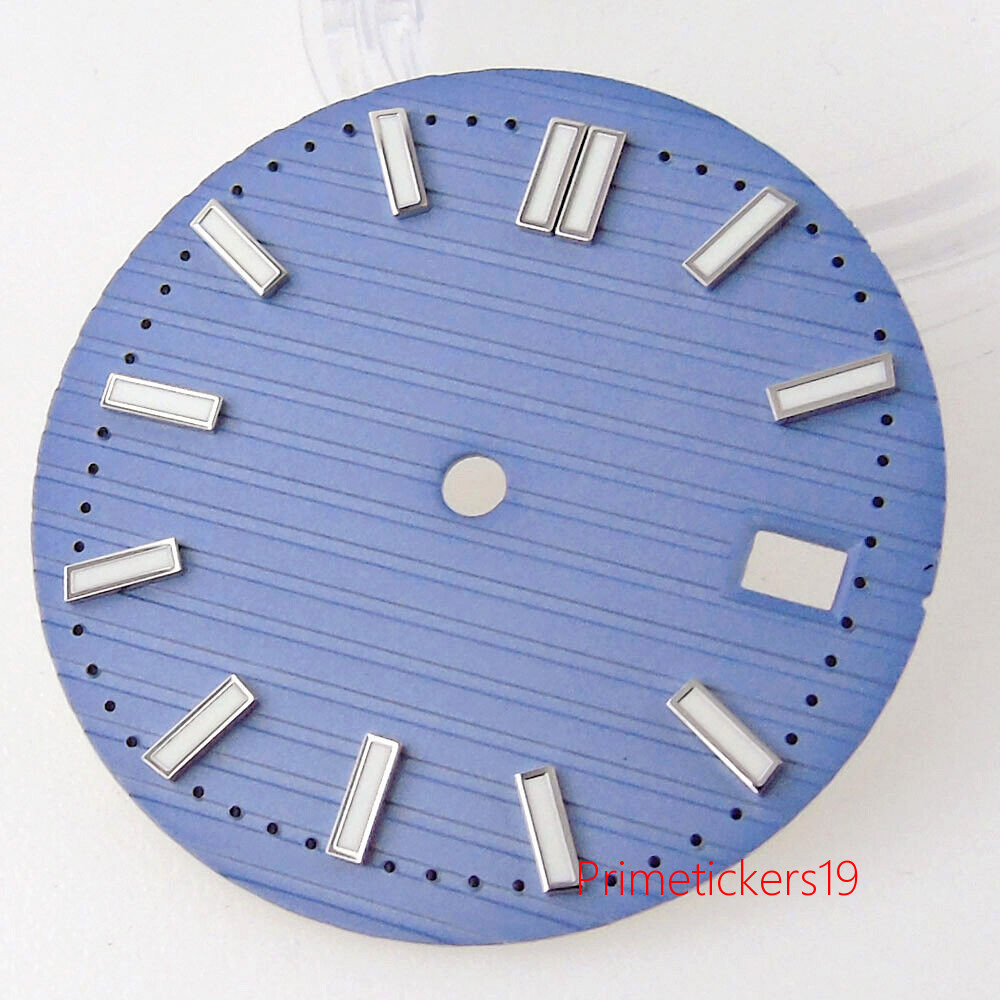 29.6mm Multicolor Watch Dial Hands Set Date Window Fit NH35 NH36 Movement