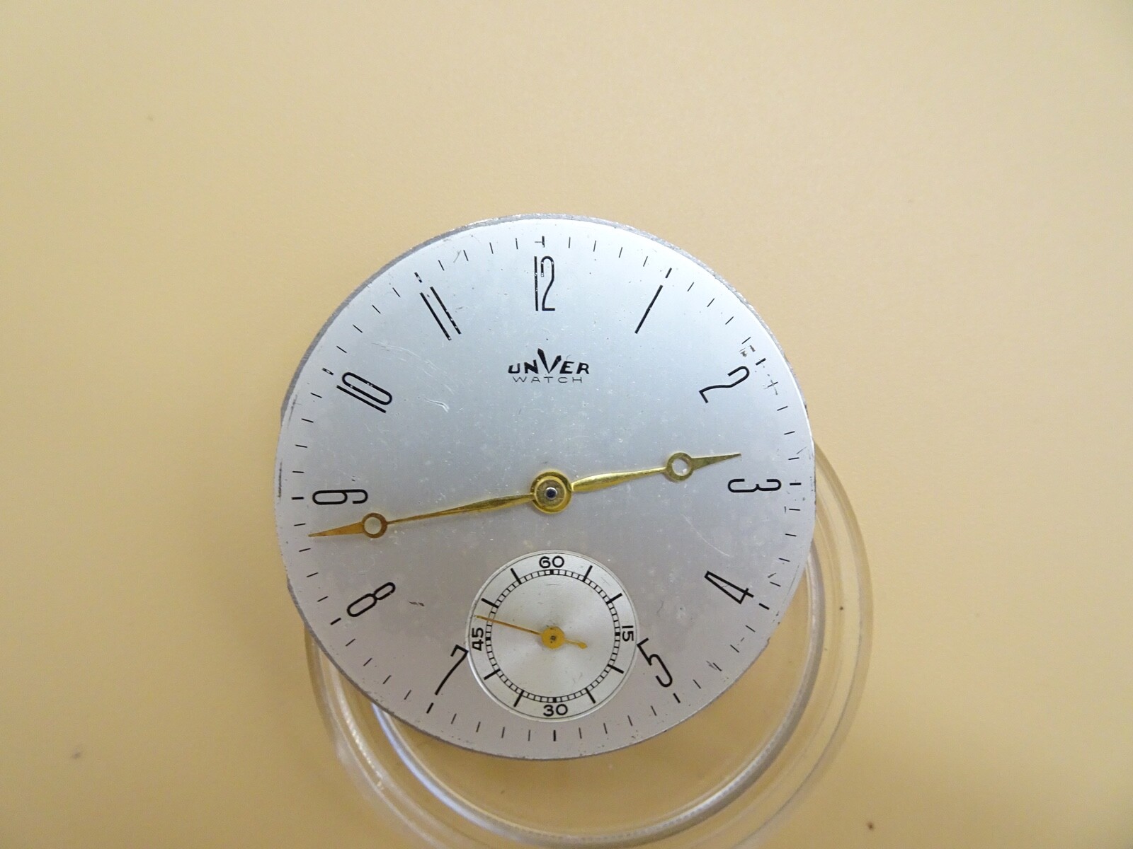 unver watch movement dial,hands17 jewel mit funktion for parts (Z57)