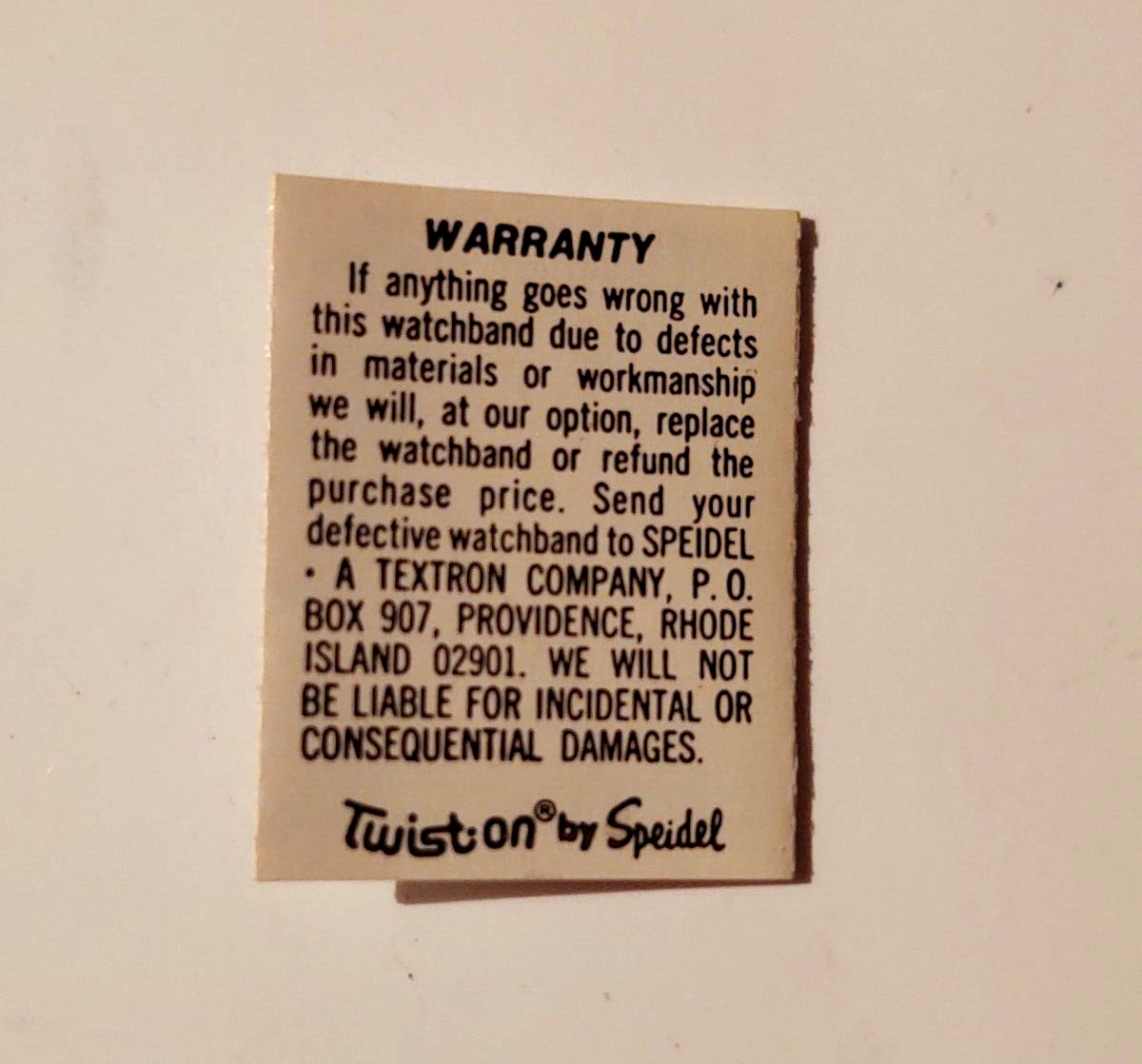 Speidel Twist On Watch Replacement Expansion Band 6 mm Lug Wide 86R Gold tone