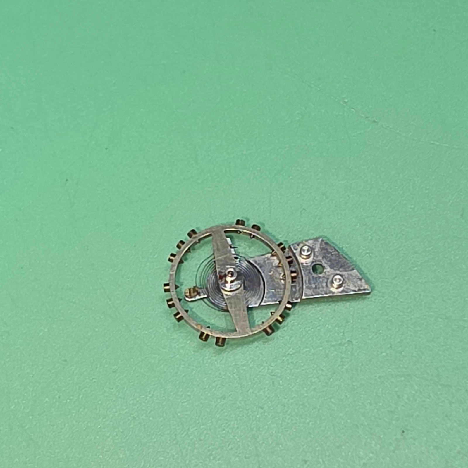 Balance Wheel w/Cock Peseux Cal. 190 Original Watch Part /V111