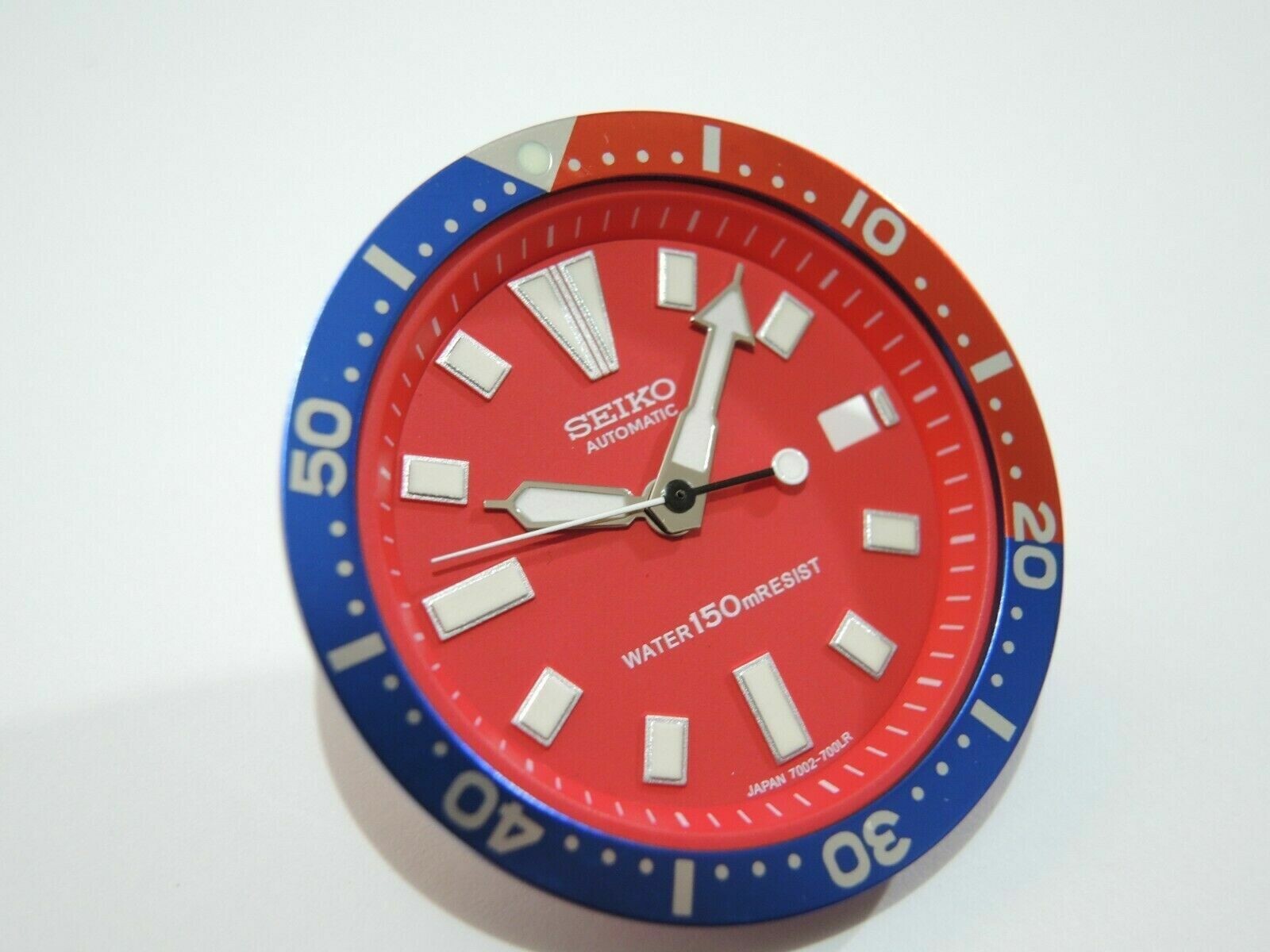 NEW RED DIAL,HANDS,MINUTE TRACK & PEPSI INSERT LARGE DIVERS 7002-7001 /700J