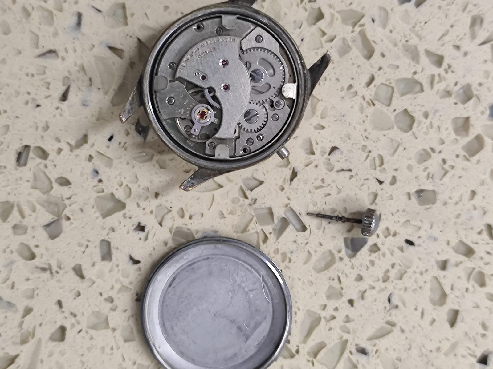 VINTAGE AS 1686 Movement Working With watch ELOGA watch for part Used