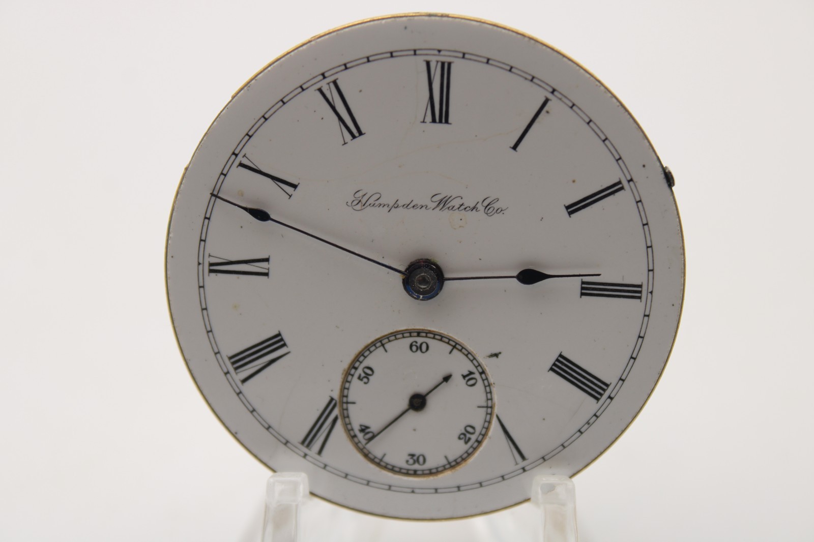 1898 HAMPDEN POCKET WATCH MOVEMENT 1252019 GRADE: CHAMPION 18s 7j (QE)