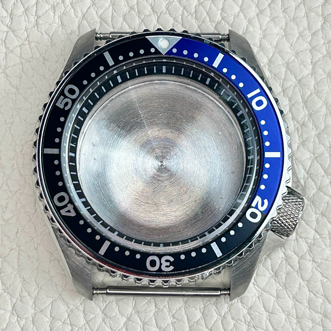 42mm Watch Case Parts Sapphire Glass Steel Insert Fit NH34A NH35A NH36 SKX007