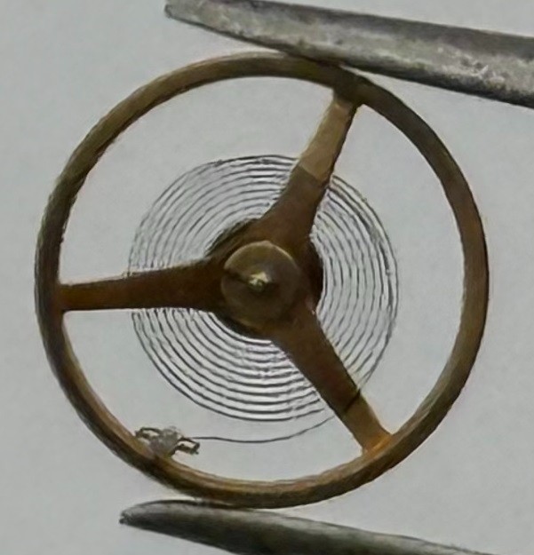 AS 1677 Balance Wheel Complete And Spring 6½’’’ Renata 1225 Watch Movement Parts