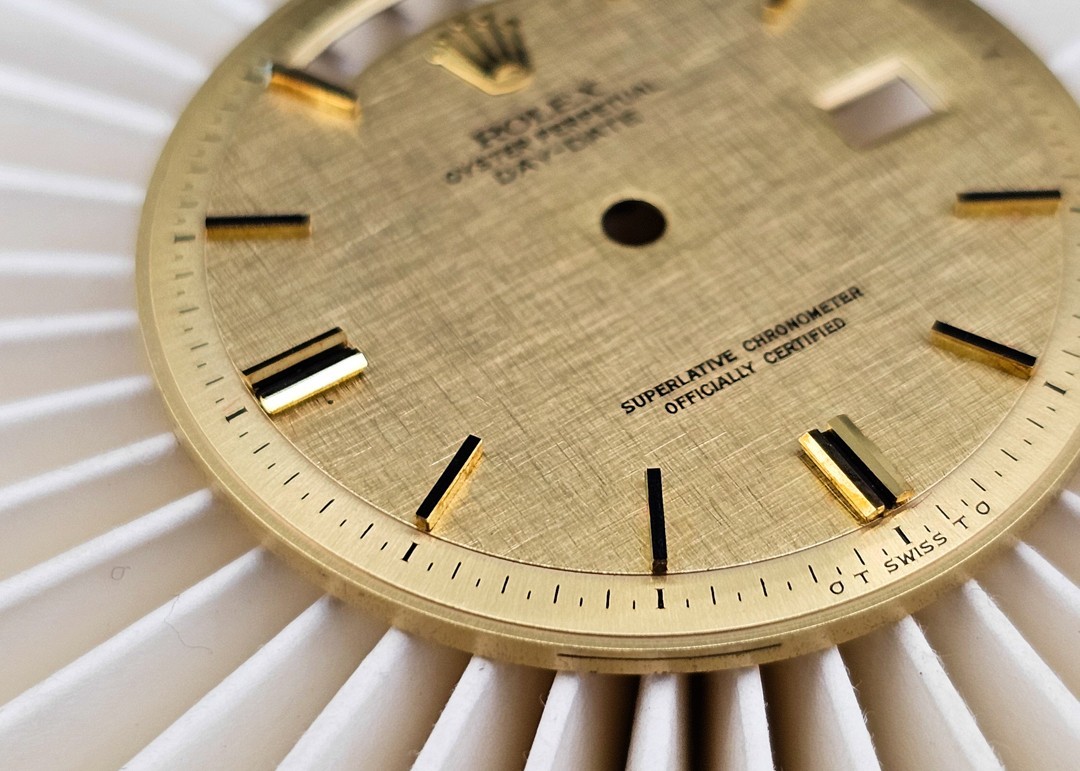 Rolex Golden Tapestries Day-Date Dial, No Trizium xRef. 1803, Plastic Glass