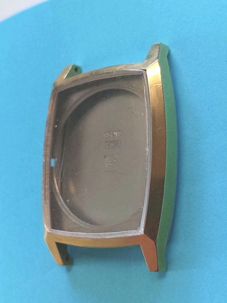 Bulova Tank N3 Gold Electroplated Tonneau Case. HIH7492.#3 566577. 13.5x33mm.