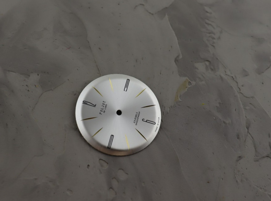 Dial for vintage Watch Poljot de Luxe, Luch. 23 jewels, wristwatches Soviet