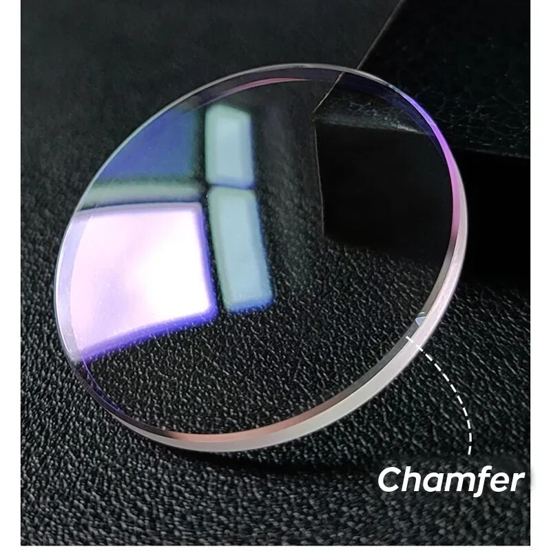 Flat Round Thickness 1.5mm Sapphire Glass BlueAR Coating Watch Crystal 30-38.5mm