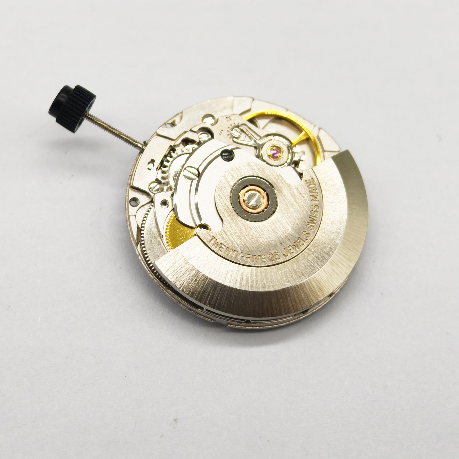 White Retro Clone 25 Jewels Automatic Watch Movement Fit ETA 2824 2824-2 E