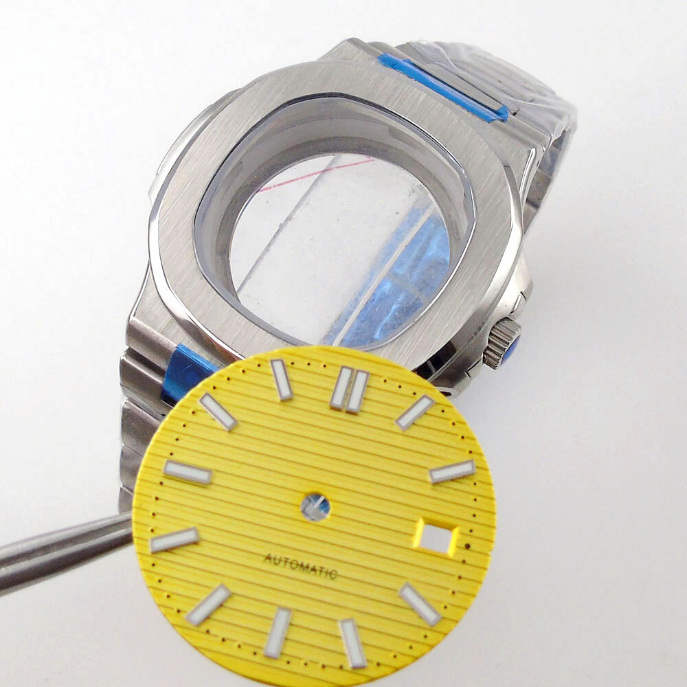 New Bliger Square Watch Case Sky Blue/yellow/green/brown/black 29.8 mm Dial